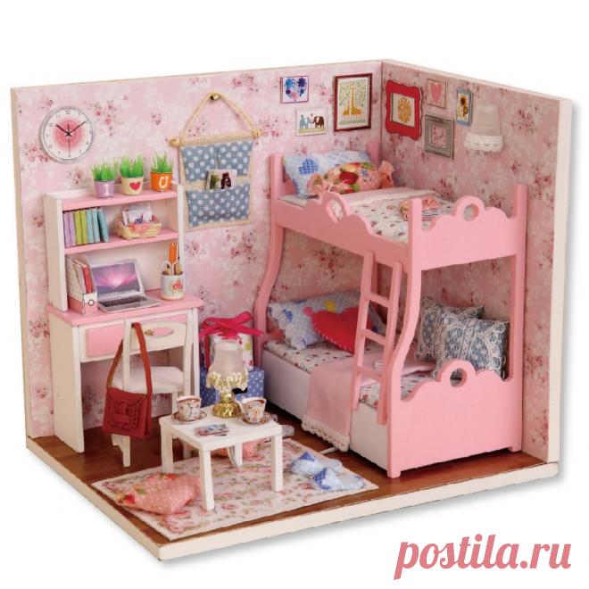 755.87руб. 60% СКИДКА|Кукольный домик CUTEBEE DIY, миниатюрный кукольный домик, модель, деревянная игрушка, мебель, куклы, игрушечные дома, подарок на день рождения H012|Кукольные дома|   | АлиЭкспресс Покупай умнее, живи веселее! Aliexpress.com