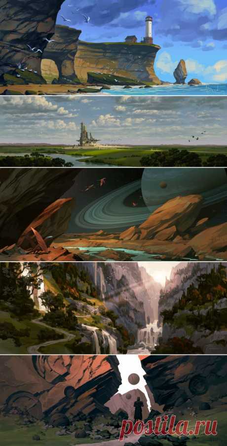 Рисунок. Скалы.