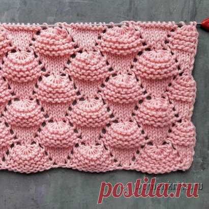 Узор «Мороженое» спицами
Схема: http://womanknits.ru/uzory-vyazaniya/spicami/uzor-morozhenoe-spicami