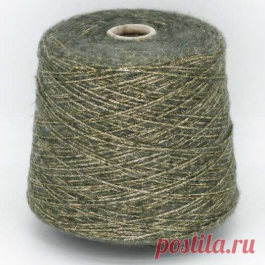 G&G Filati, Soffice, 60% меринос, 25% шелк, 15% люрекс, 300м/100г, шнурок, Golden pine купить недорого в Санкт-Петербурге | Цены в интернет-магазине пряжи Two Hands