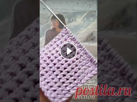 вяжем плетёный узор спицами....