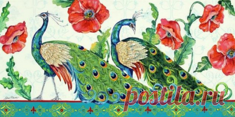 Картинки. Павлины / Декупаж / Картинки для декупажа