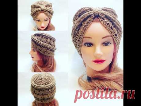 Чалма летняя крючком crochet turban
