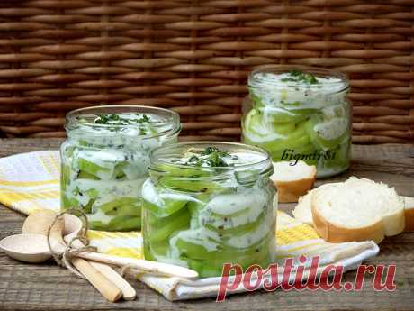 КАБАЧКИ С КИСЛЫМ МОЛОКОМ