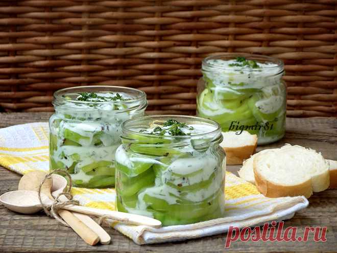 КАБАЧКИ С КИСЛЫМ МОЛОКОМ