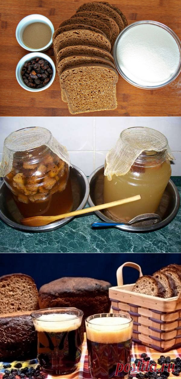 Домашний хлебный квас.