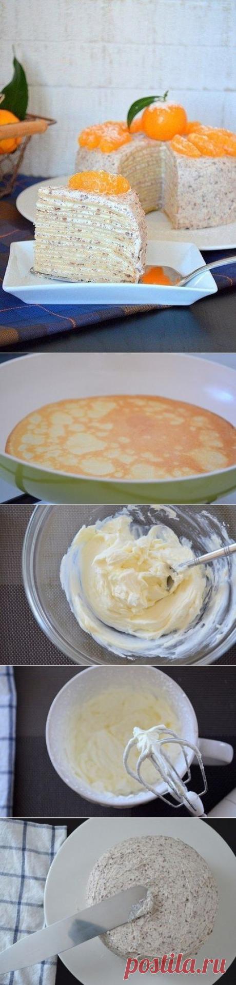 Блинный торт с шоколадом
