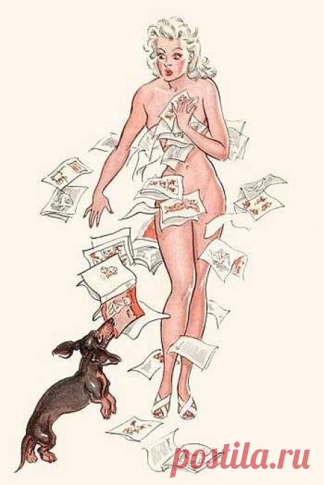 Найдено на сайте dachshund-parade-vintage.tumblr.com.