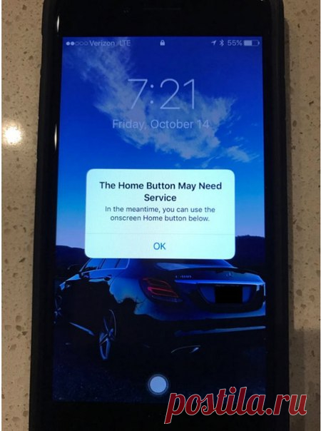 [News] iPhone 7 предупредит владельца о поломке кнопки Home. Интересную особенность нового «яблочного» смартфона обнаружил один из пользователей. Если смартфон определит, что с кнопкой Home что-то не так, на экране появится следующее сообщение: "Кнопка Home требует ремонта. В настоящее время вы можете использовать расположенную внизу экранную кнопку Home" Экранная кнопка Home является частью функции Assistive Touch и уже давно используется владельцами iPhone в случае поломки…