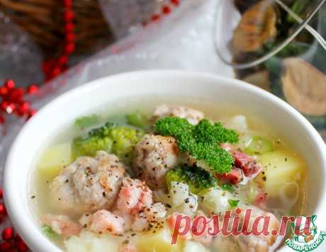 Суп "Две капусты" с мясными шариками – кулинарный рецепт