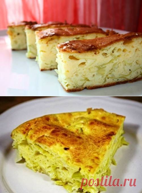 Заливной пирог с капустой - пошаговые рецепты с фото / Простые рецепты