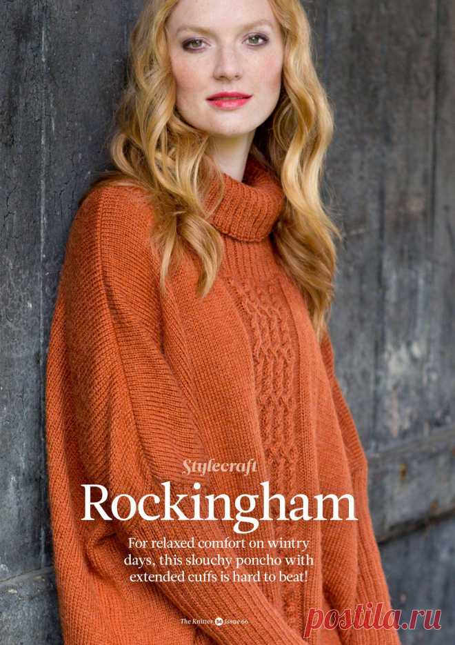 Вязание пончо Rockingham, The Knitter 66