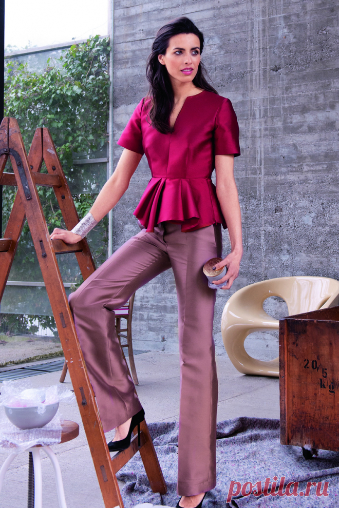 Как сшить блузку с баской — Мастер-классы на BurdaStyle.ru