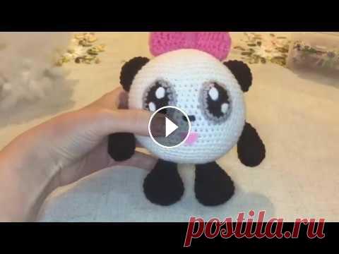 Вяжем Пандочку из мультика Малышарики Схема: 1) 6 сбн в к 