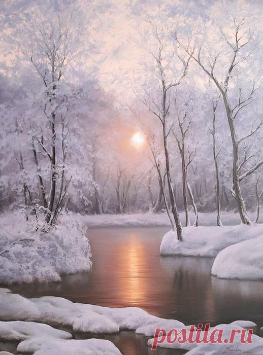 Невероятно красивые зимние пейзажи Евгения Карловича 

Евгений Карлович родился 9 августа 1967 года в г. Кривом Роге. Живописью начал увлекаться с раннего детства. Любимыми были и остаются русские художники Левитан, Шишкин, Айвазовский, Нестеров, Васнец…