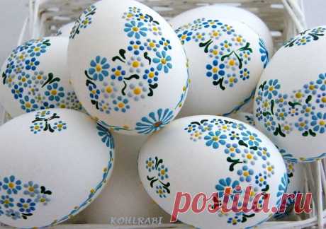Расписные пасхальные яйца