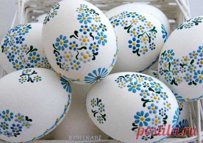Расписные пасхальные яйца