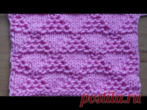 Красивый рельефный узор спицами для кардигана, джемпера, жилета, свитера.