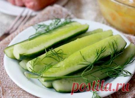 Малосольные огурцы с уксусом | Печем и варим