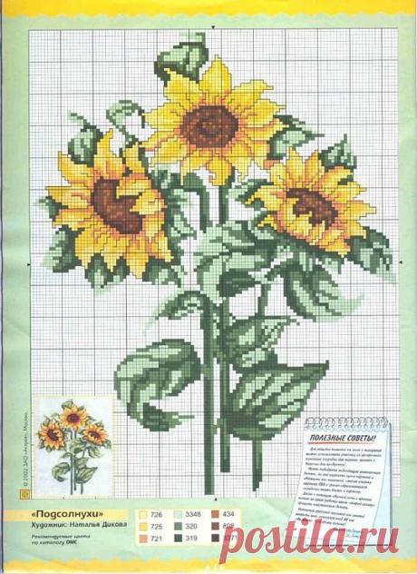 подсолнухи вышивка крестом: 19 тыс изображений найдено в Яндекс.Картинках