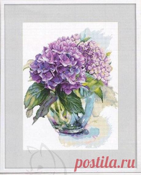 Gallery.ru / Фото #6 - Акварельная гортензия - yasochka61