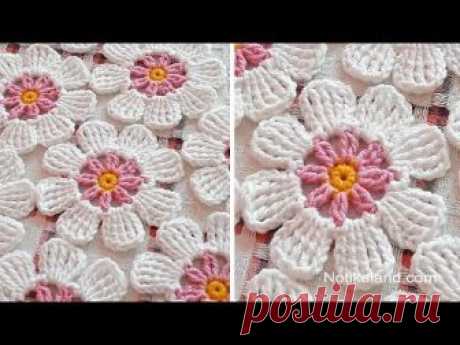 Crochet flower EASY...