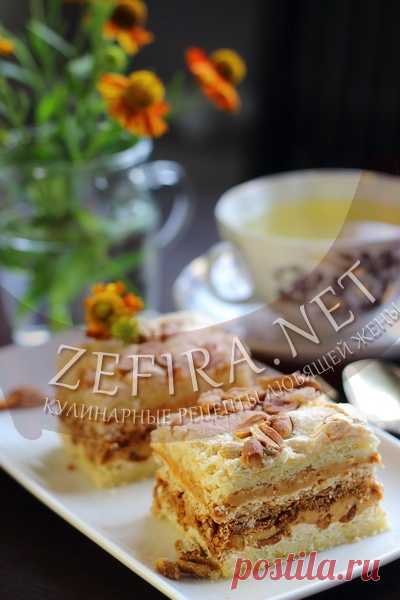 Песочный торт с арахисом и сгущенкой - домашние рецепты с фото