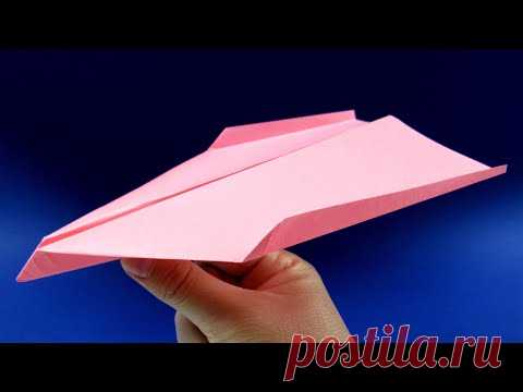 Как сделать далеко летающий самолет из бумаги ✈ Как сделать оригами самолет из бумаги