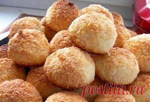 Нежное кокосовое печенье без муки