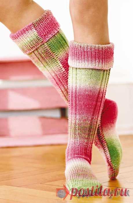 гольфы женские 2 спицами