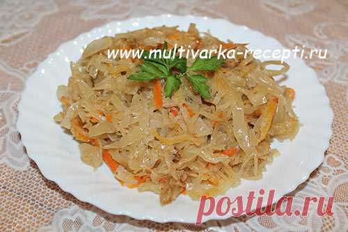 Капуста квашеная в мультиварке
