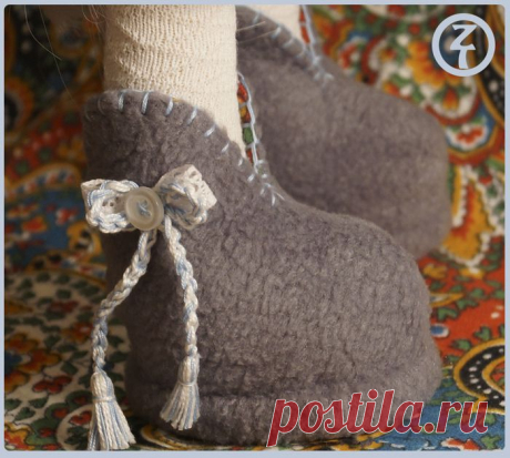 Ботики для большеножки | Татьяна Зыбанова | в блоге на Uniqhand | Uniqhand - сообщество любителей необычных вещей