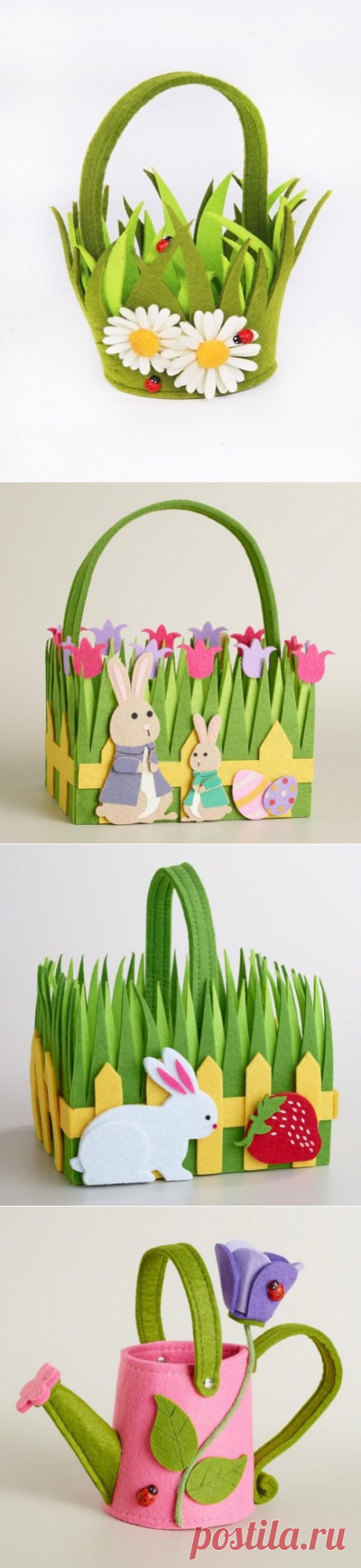 Корзинки из фетра
