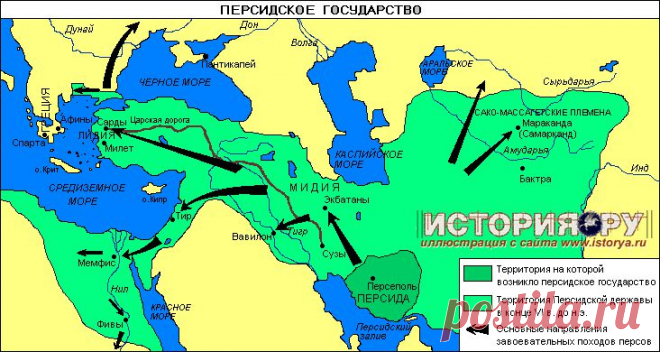 История России. Всемирная, мировая история - Возникновение и развитие персидского государства, 7-6 века до н.э.