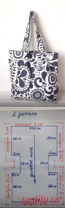 КАК СШИТЬ ПЛЯЖНУЮ СУМКУ