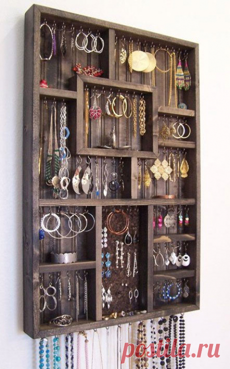 Turn a Plain Shadow Box Into a Stylish Jewelry Holder - trulysavvy.net