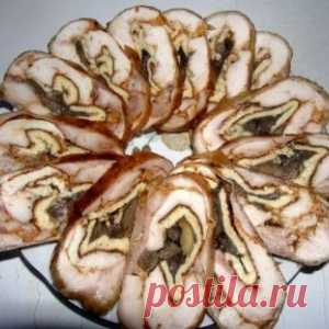 Царский куриный рулет