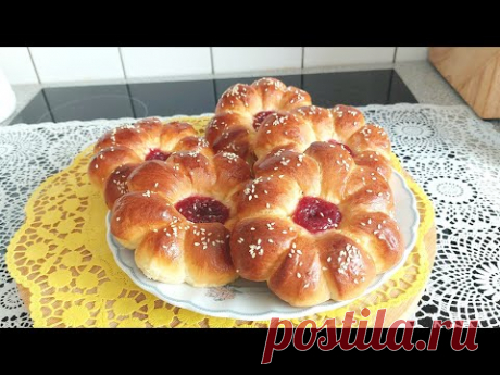 Рецепт ВОЗДУШНЫХ БУЛОЧЕК/Дрожжевое Тесто для Домашней Выпечки
