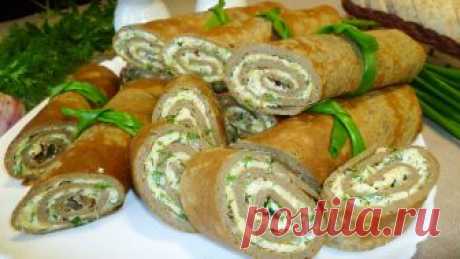Печеночные блинчики с сырной начинкой. Просто! Быстро! Вкусно!