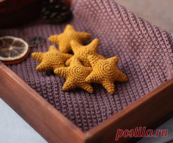 Звёздочка крючком. Амигуруми схемы и описания. Автор: @woolnmood | IRINELY.ART
