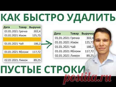 Начальник сказал очистить таблицу от тысячи пустых строк за час? Выполняем за 15 секунд! #shorts
