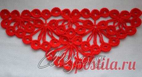 Узор для шали &quot;Гроздья рябины&quot; | Crochet by Ellej | Crochet by Ellej | Вязание крючком от Елены Кожухарь