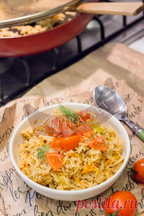 Вкусный рис с капустой на сковороде — Кулинарные рецепты любящей жены
