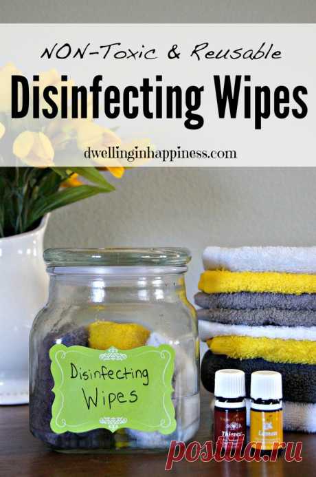 Non-Toxic & Reusable Cleaning Wipes Get your household chemical-free by making these non-toxic & reusable cleaning wipes! Use all-natural ingredients and essential oils to clean your home!
