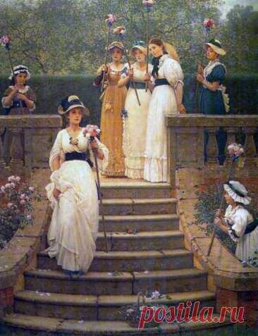 Королева роз...Английский художник George Dunlop Leslie (1835 - 1921)