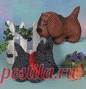 Запись на стене Цветные щенки.