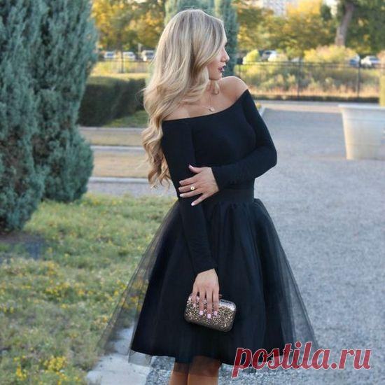 Выкройка платья с пышной юбкой из тюля или фатина | Дама