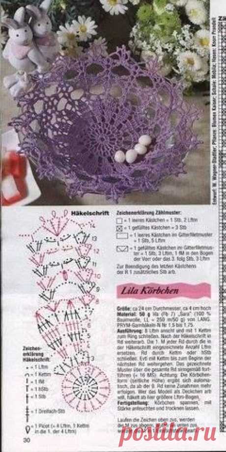 Crochet Basket. Вязаные вазы.