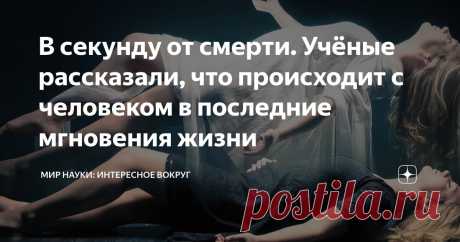 В секунду от смерти. Учёные рассказали, что происходит с человеком в последние мгновения жизни Статья автора «МИР НАУКИ: интересное вокруг» в Дзене ✍: Как это будет? Вопрос, который рано или поздно возникает в голове каждого человека. Заглянуть в загробный мир наука не может.