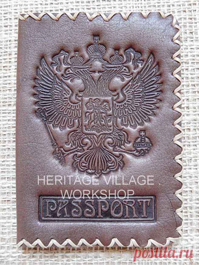 Паспортные обложки ручной работы .». Handmade leather cover for passport . Кожаная обложка ручной работы на паспорт . #cover , #обложка , #passport , #паспорт , #россия , #russia